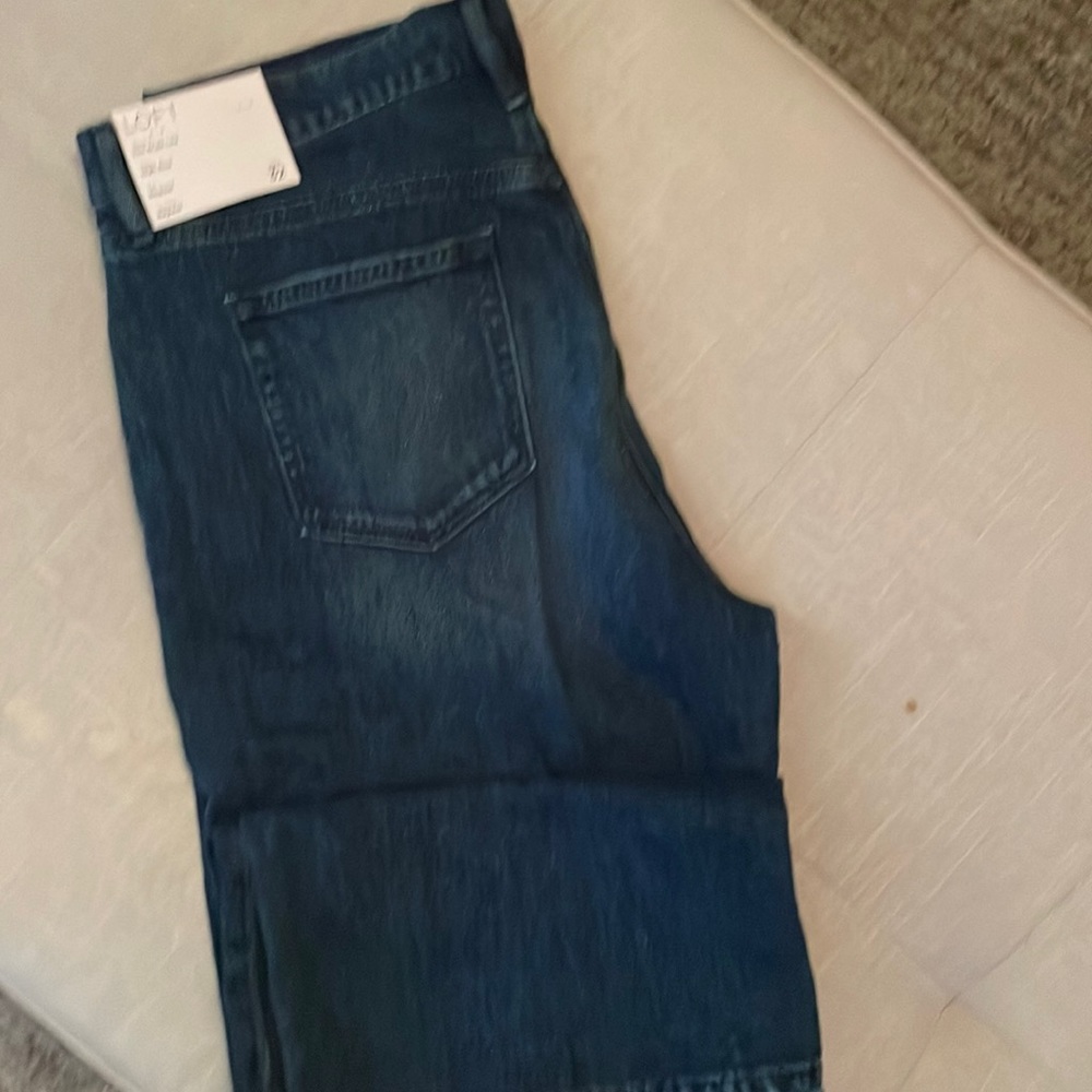 Loft wide leg high rise jeans